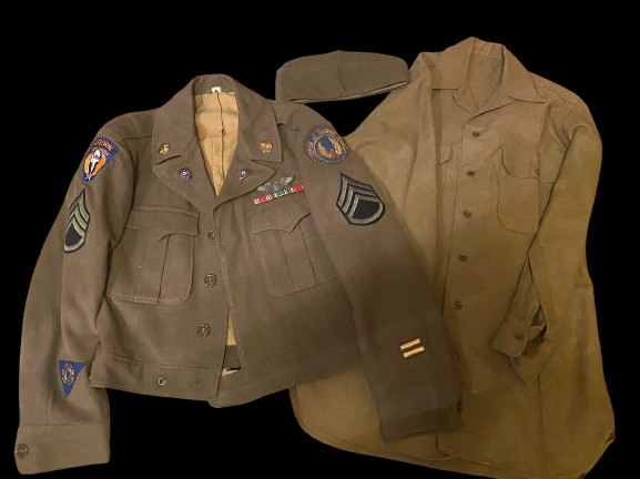 Eisenhower Troop Carrier Jacket W/ Embroidered patches - Militaria Khan