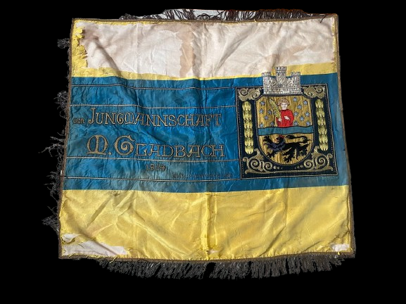 WW1 German Imperial Veterans Banner /w Family Crest and Veterans address and info - Militaria Khan